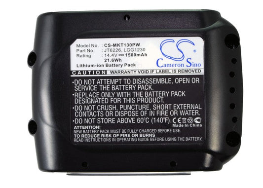 Replacement Battery for Makita  BBO140 – Power Tools – 1500mAh / 21.60Wh / 14.4V