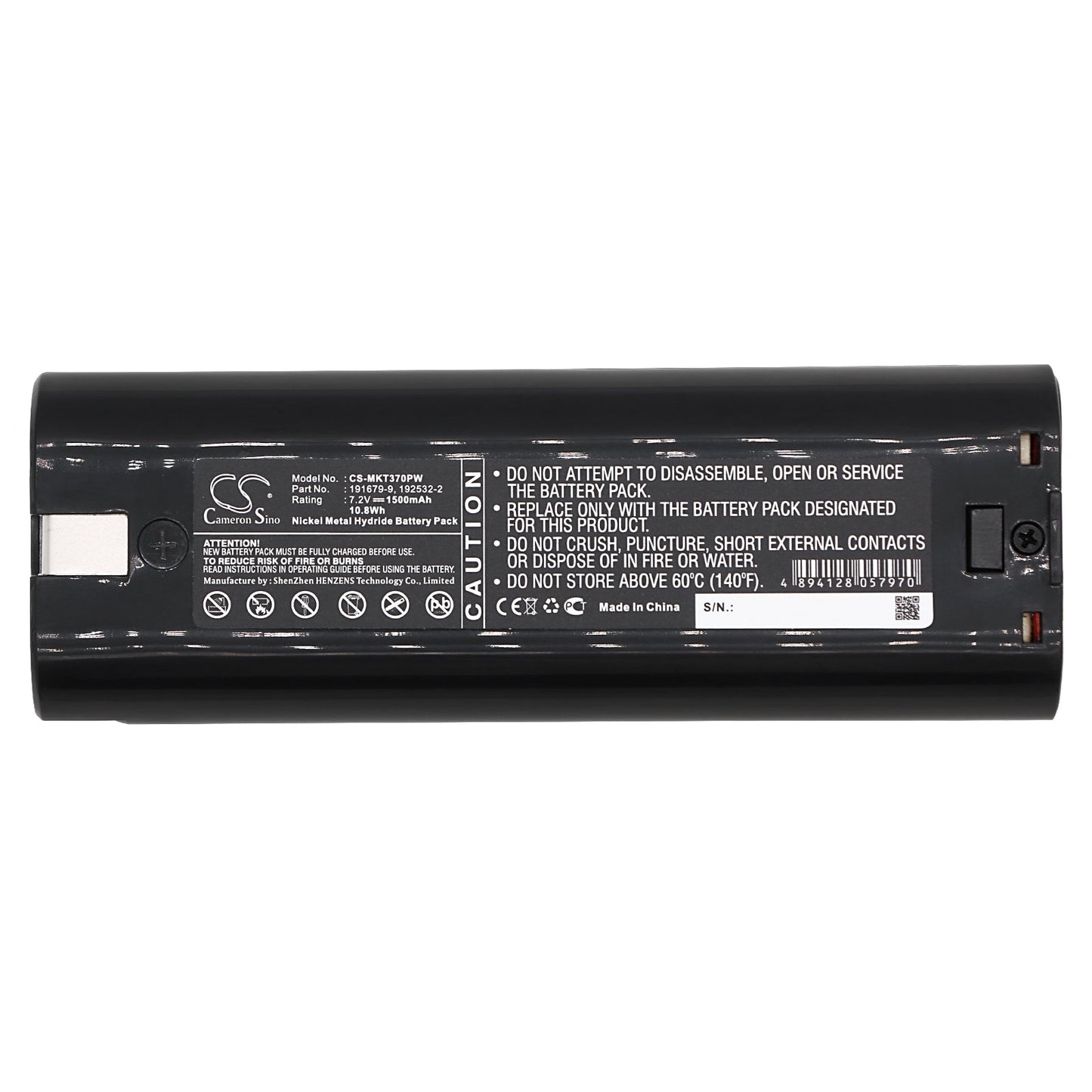 Replacement Battery for Makita  3700D – Power Tools – 1500mAh / 10.80Wh / 7.2V