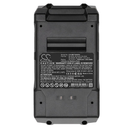 Replacement Battery for Makita  40V MAX XGT – Power Tools – 6000mAh / 240.00Wh / 40.0V