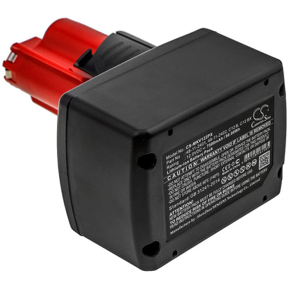 Replacement Battery for Milwaukee  2207-20 – Power Tools – 7500mAh / 90.00Wh / 12.0V
