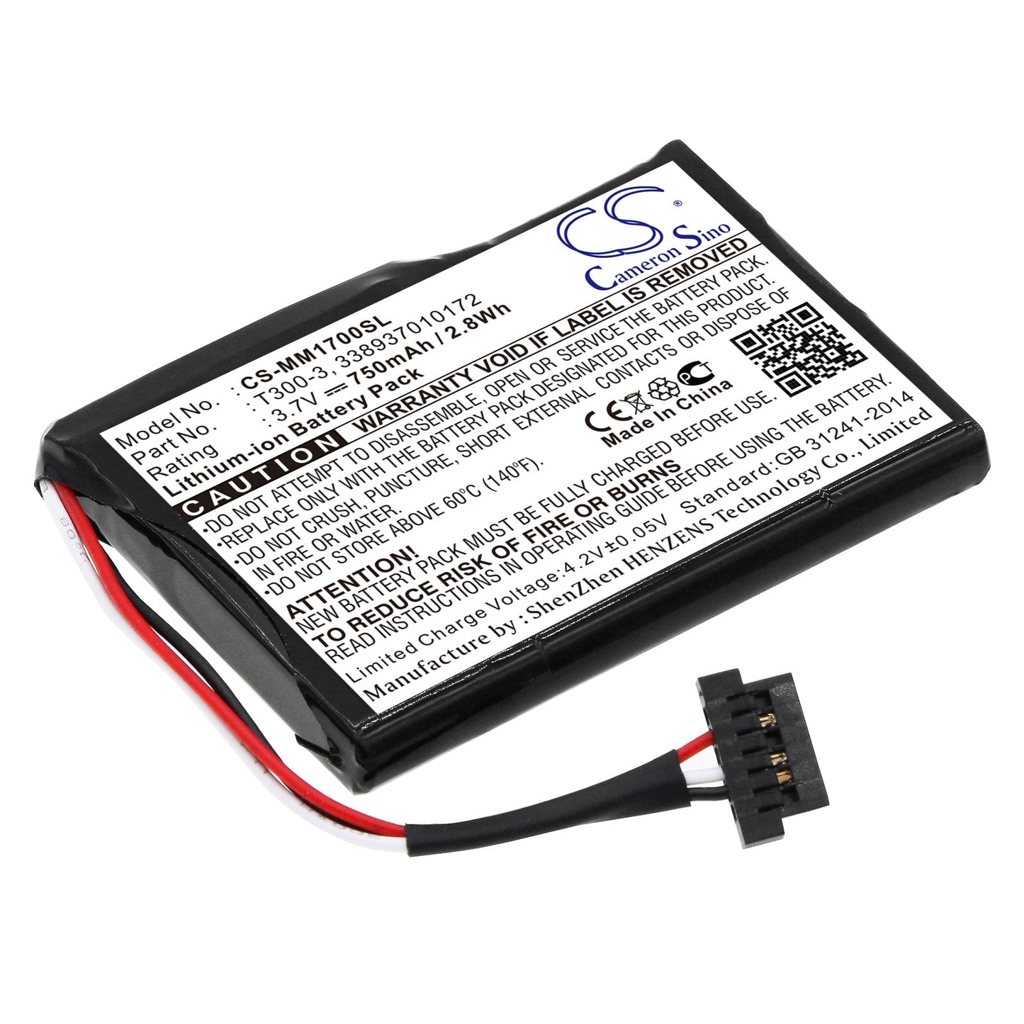 Replacement Battery for Magellan  Maestro 1700 – GPS, Navigator – 750mAh / 3.7V