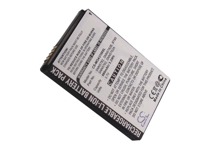 Replacement Battery for Motorola  A3100 – Mobile, SmartPhone – 880mAh / 3.26Wh / 3.7V