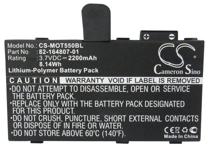 Replacement Battery for Zebra  RFD8500 – Barcode Scanner – 2200mAh / 8.14Wh / 3.7V