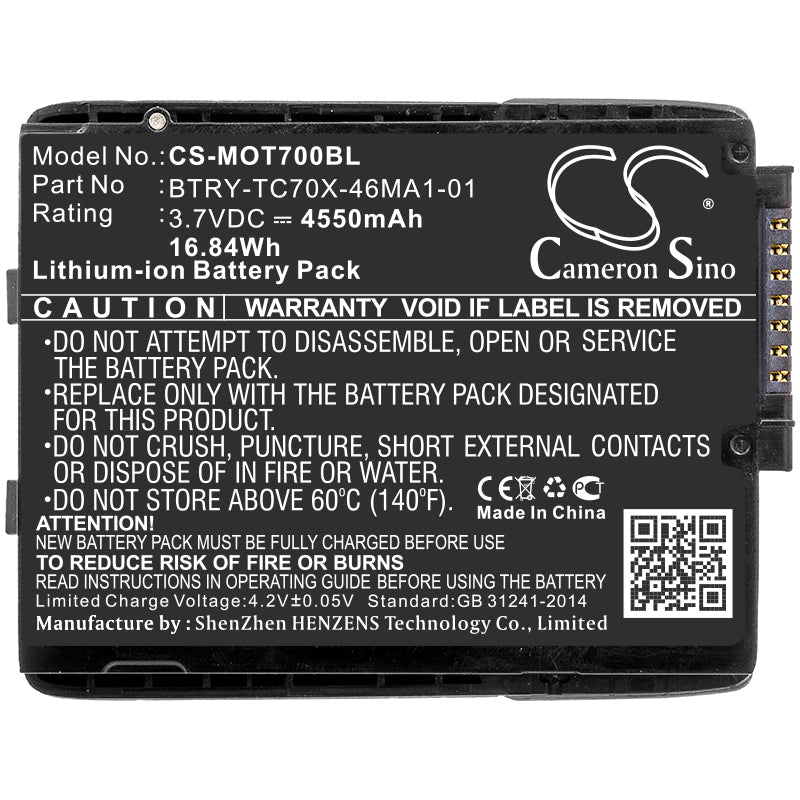 Replacement Battery for Motorola  82-171249-01 – Barcode Scanner – 4550mAh / 16.84Wh / 3.7V