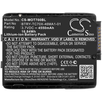 Replacement Battery for Motorola  82-171249-01 – Barcode Scanner – 4550mAh / 16.84Wh / 3.7V