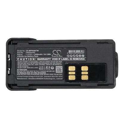 Replacement Battery for Motorola  DEP550e – Two-Way Radio – 2450mAh / 18.13Wh / 7.4V