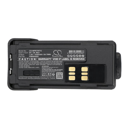 Replacement Battery for Motorola  APX2000 – Two-Way Radio – 3350mAh / 24.79Wh / 7.4V