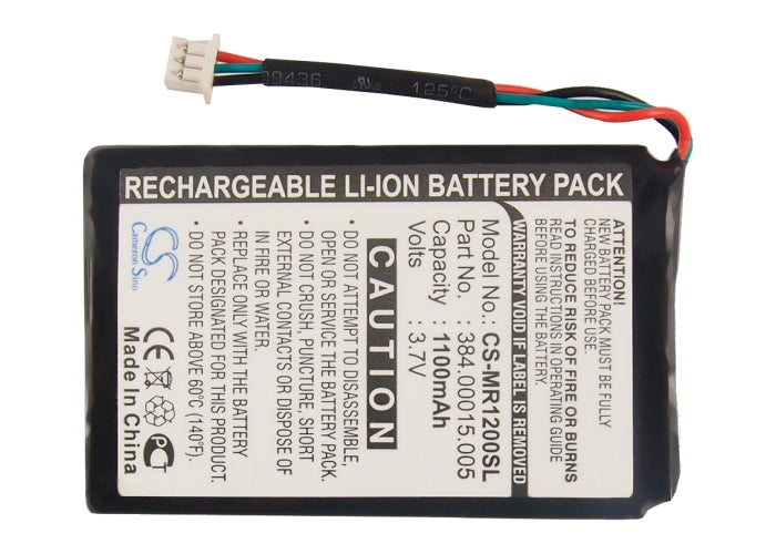Replacement Battery for Magellan  RoadMate 1200 (3 wires) – GPS, Navigator – 1100mAh / 4.07Wh / 3.7V