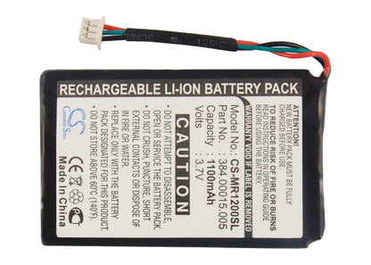 Replacement Battery for Magellan  RoadMate 1200 (3 wires) – GPS, Navigator – 1100mAh / 4.07Wh / 3.7V