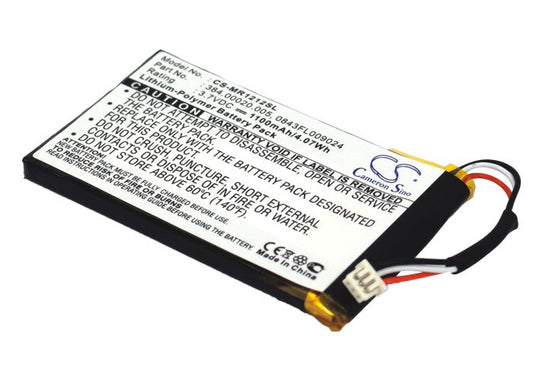 Replacement Battery for Magellan  RoadMate 1212 – GPS, Navigator – 1100mAh / 3.7V
