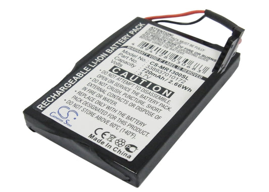 Replacement Battery for Magellan  RoadMate 1300 – GPS, Navigator – 720mAh / 2.66Wh / 3.7V
