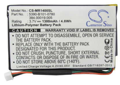 Replacement Battery for Magellan  RoadMate 1400 – GPS, Navigator – 1300mAh / 3.7V