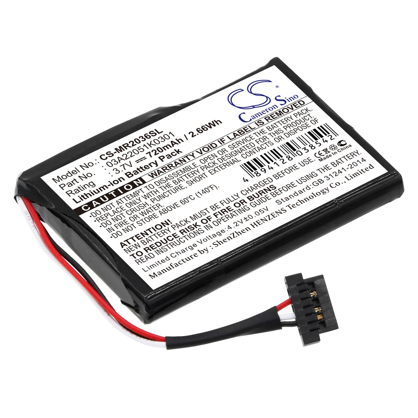 Replacement Battery for Magellan  RoadMate 2035 – GPS, Navigator – 720mAh / 3.7V