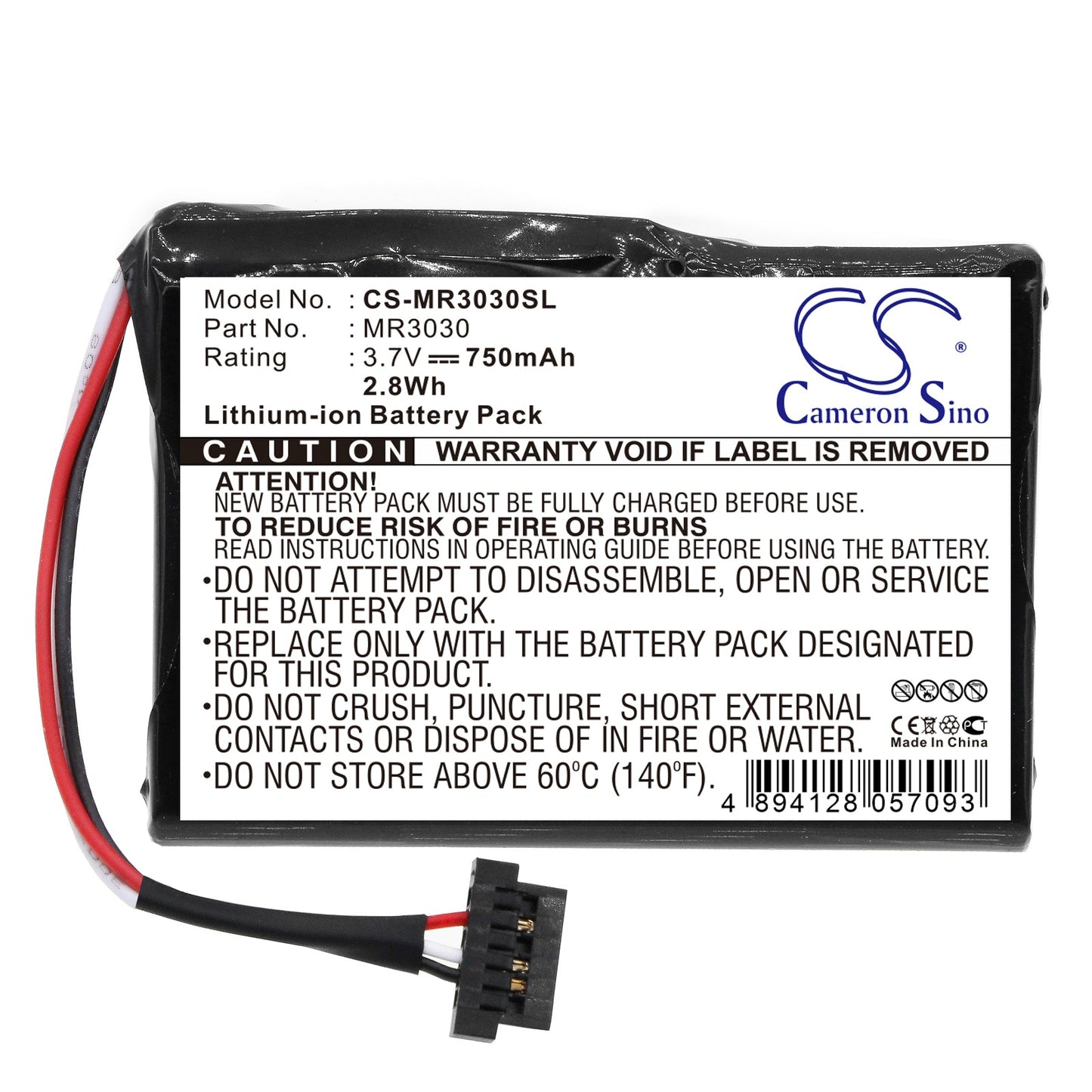 Replacement Battery for Magellan  RoadMate 3030 – GPS, Navigator – 750mAh / 3.7V