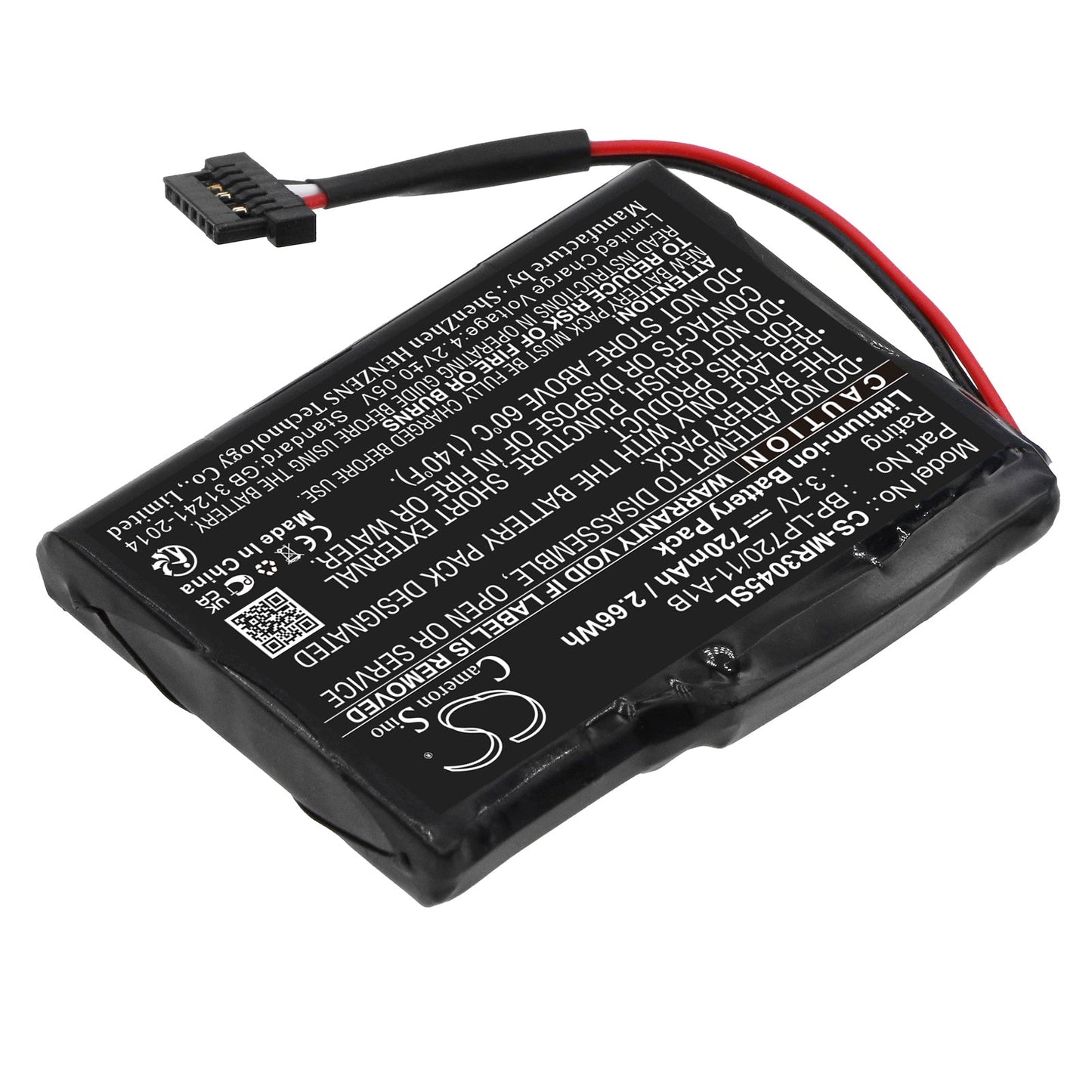 Replacement Battery for Becker  Active 43 Talk – GPS, Navigator – 720mAh / 2.66Wh / 3.7V