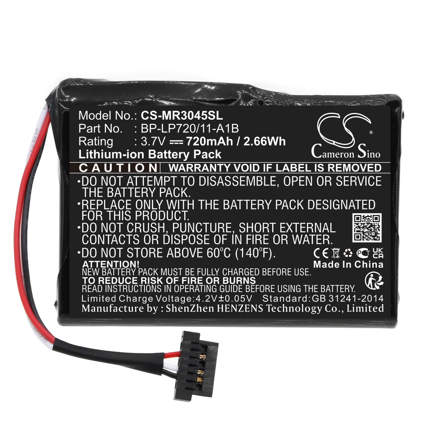 Replacement Battery for Magellan  RoadMate 3045 – GPS, Navigator – 720mAh / 2.66Wh / 3.7V