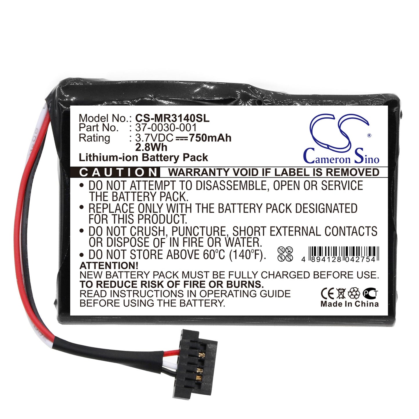Replacement Battery for Magellan  Maestro 3140 – GPS, Navigator – 750mAh / 3.7V