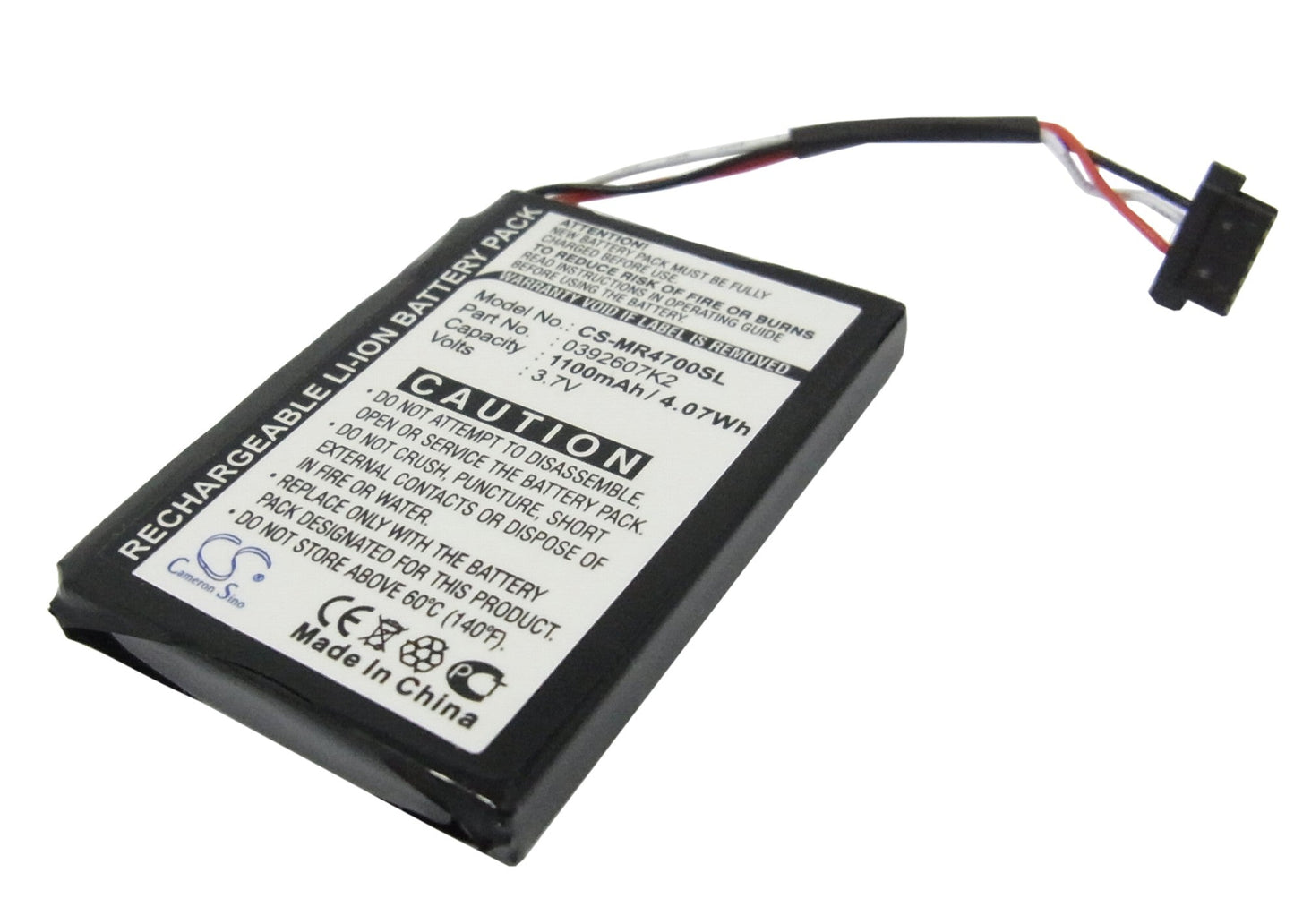 Replacement Battery for Magellan  MA4700SGXUC – GPS, Navigator – 1100mAh / 3.7V