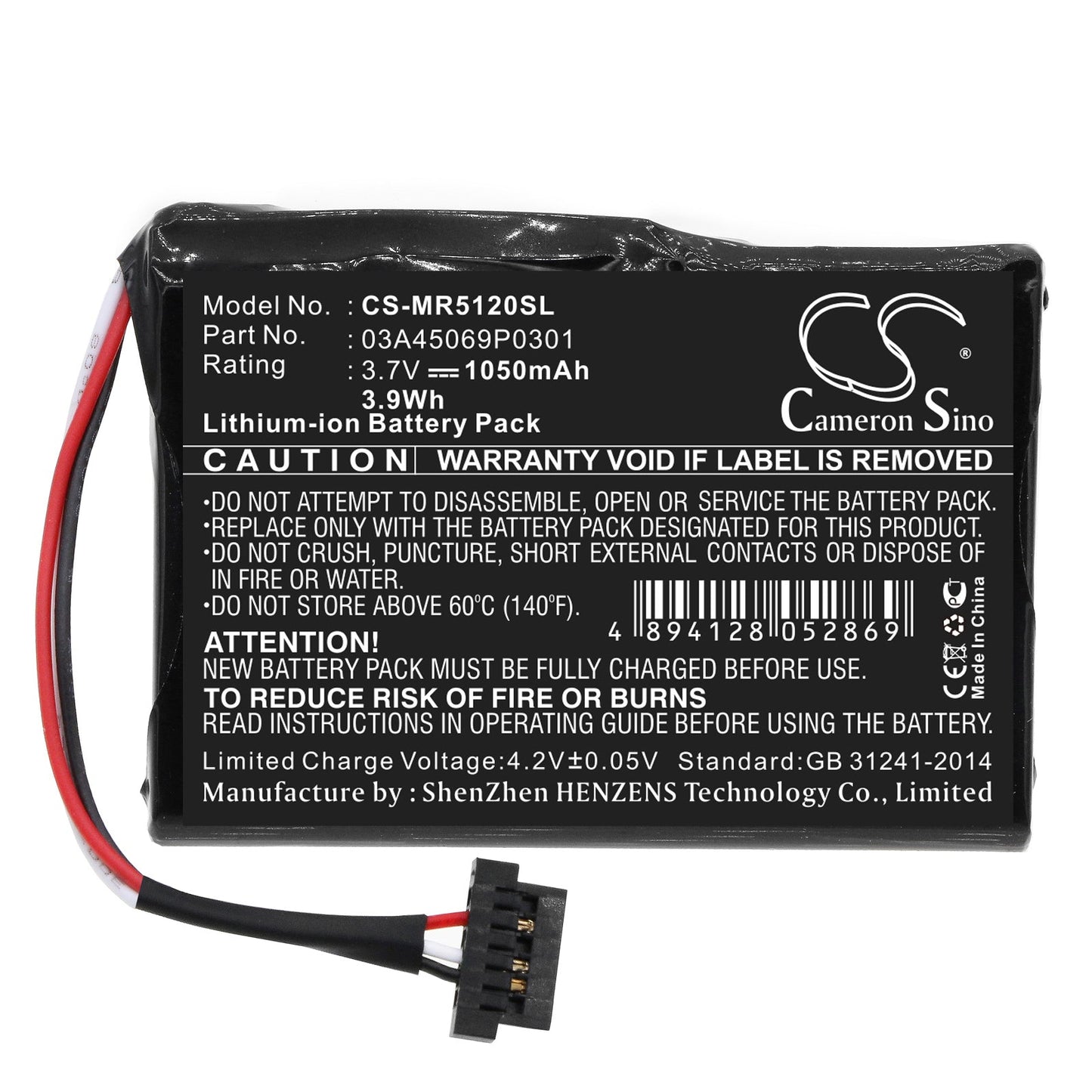Replacement Battery for Magellan  RoadMate 5045 – GPS, Navigator – 1050mAh / 3.7V