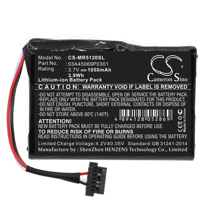 Replacement Battery for Magellan  RoadMate 5045 – GPS, Navigator – 1050mAh / 3.7V
