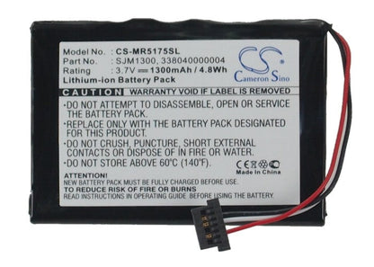 Replacement Battery for Magellan  RoadMate 5175-LM – GPS, Navigator – 1300mAh / 3.7V