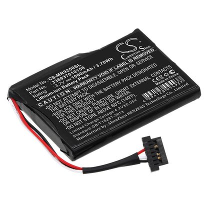 Replacement Battery for Magellan  RoadMate 9250 – GPS, Navigator – 1000mAh / 3.70Wh / 3.7V