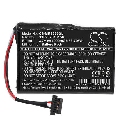 Replacement Battery for Magellan  RoadMate 9250 – GPS, Navigator – 1000mAh / 3.70Wh / 3.7V
