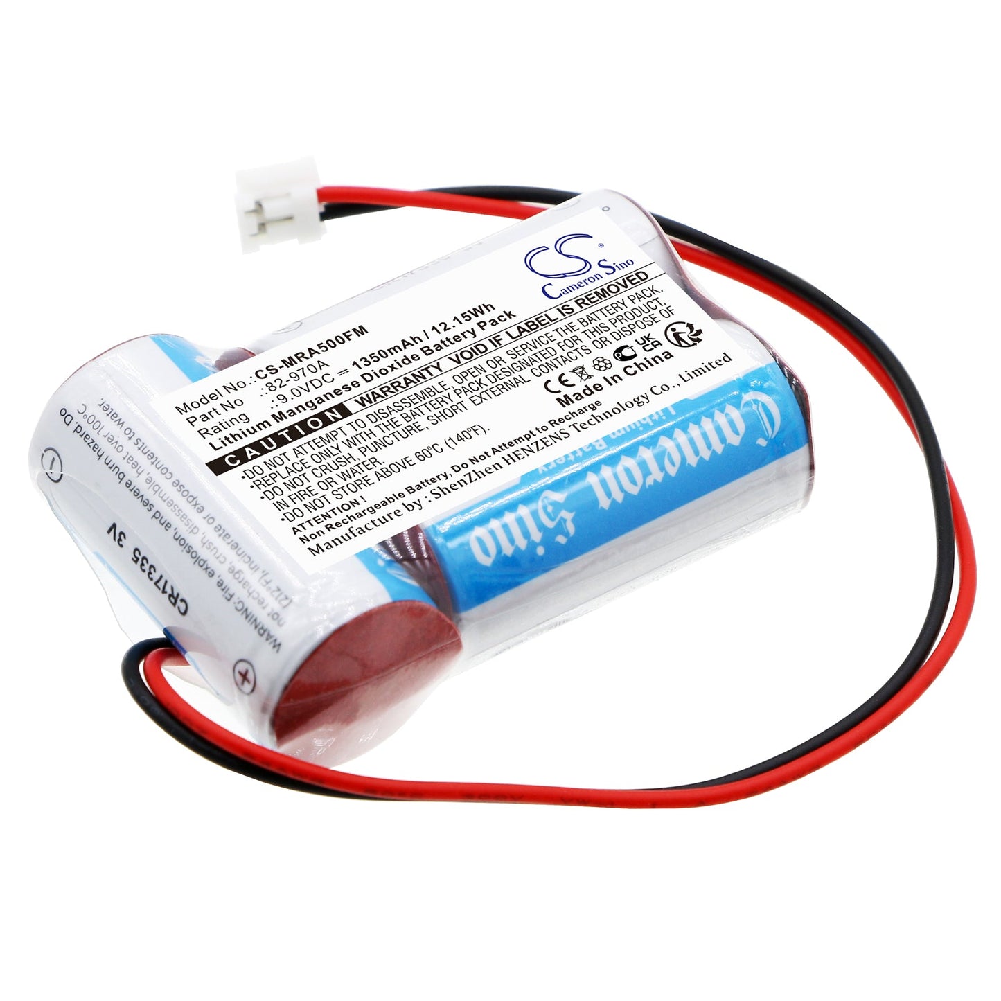 Replacement Battery for Mcmurdo  A5 – Marine Safety & Flotation Devices – 1350mAh / 12.15Wh / 9.0V