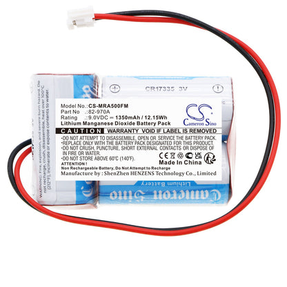 Replacement Battery for Mcmurdo  A5 – Marine Safety & Flotation Devices – 1350mAh / 12.15Wh / 9.0V