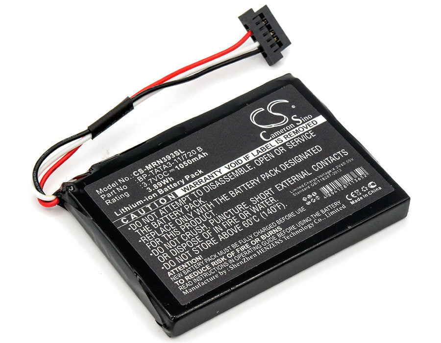Replacement Battery for Magellan  RoadMate N393M-4300 – GPS, Navigator – 1050mAh / 3.89Wh / 3.7V