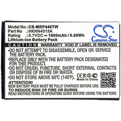 Replacement Battery for Motorola  CLP1010 – Two-Way Radio – 1800mAh / 6.66Wh / 3.7V