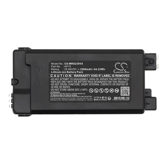 Replacement Battery for Miele HS23 – 2500mAh / 64.23Wh
