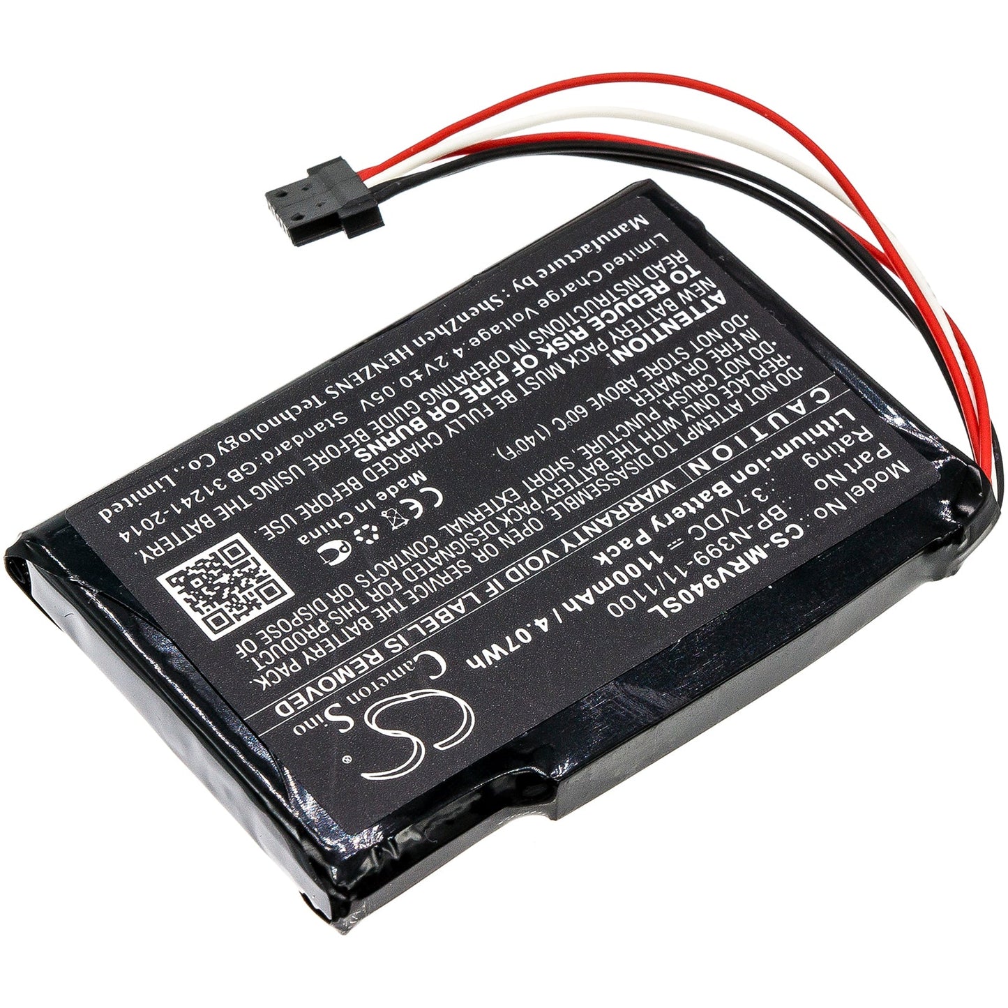 Replacement Battery for Magellan  RoadMate RV 9490T-LMB – GPS, Navigator – 1100mAh / 4.07Wh / 3.7V