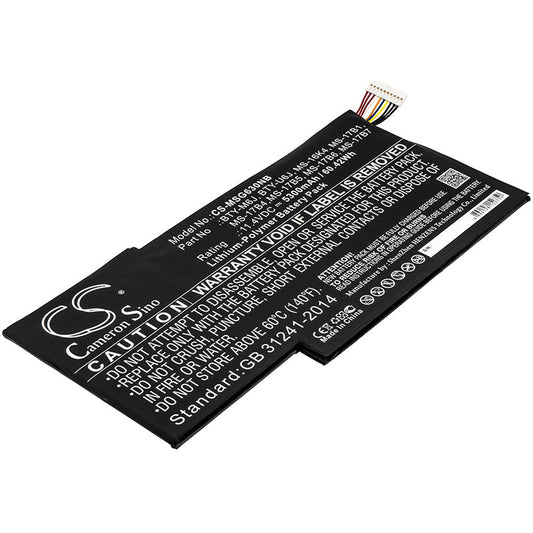Replacement Battery for MSI  0016K2-213 – Notebook, Laptop – 5300mAh / 60.42Wh / 11.4V