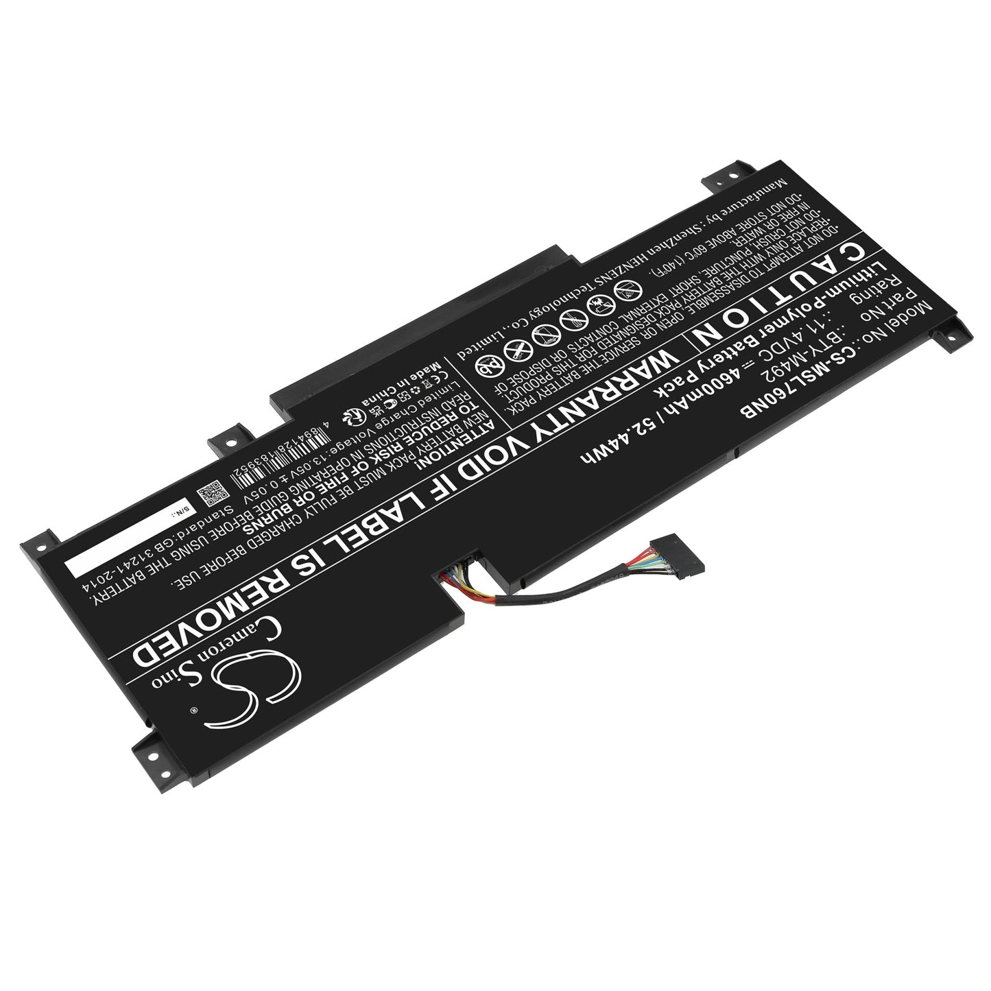 Replacement Battery for MSI  Bravo 15 B55DD-005XES – Notebook, Laptop – 4600mAh / 52.44Wh / 11.4V