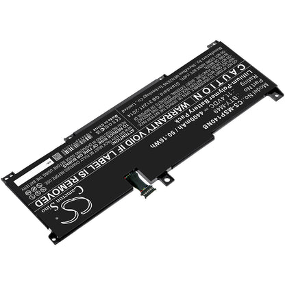 Replacement Battery for MSI  GSP14 – Notebook, Laptop – 4400mAh / 50.16Wh / 11.4V