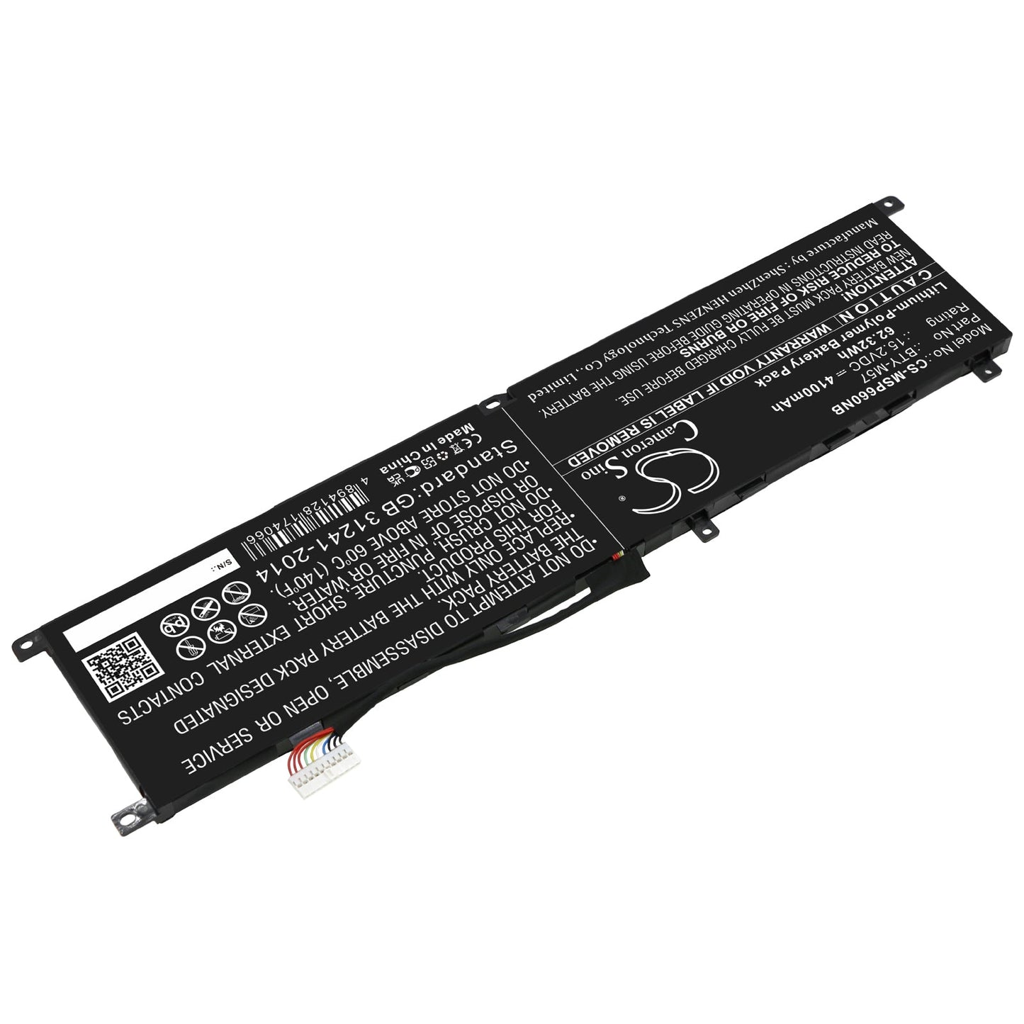 Replacement Battery for MSI  GP66 – Notebook, Laptop – 4100mAh / 62.32Wh / 15.2V