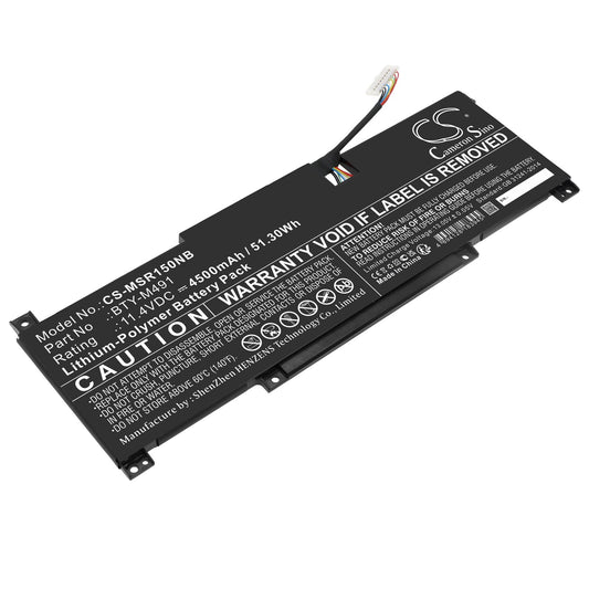 Replacement Battery for MSI  Modern 15 A10M(MS-1551) – Notebook, Laptop – 4500mAh / 51.30Wh / 11.4V