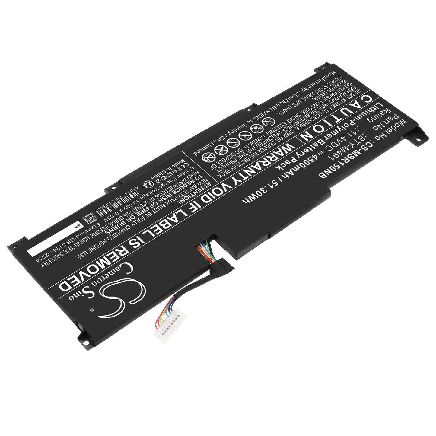Replacement Battery for MSI  Modern 15 A10M(MS-1551) – Notebook, Laptop – 4500mAh / 51.30Wh / 11.4V