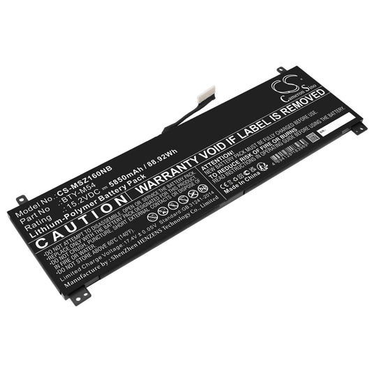 Replacement Battery for MSI  Creator Z16 A11UE-019ES – Notebook, Laptop – 5850mAh / 88.92Wh / 15.2V