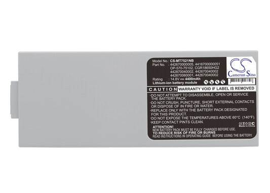 Replacement Battery for YAKUMO  7521T – Notebook, Laptop – 4400mAh / 14.8V