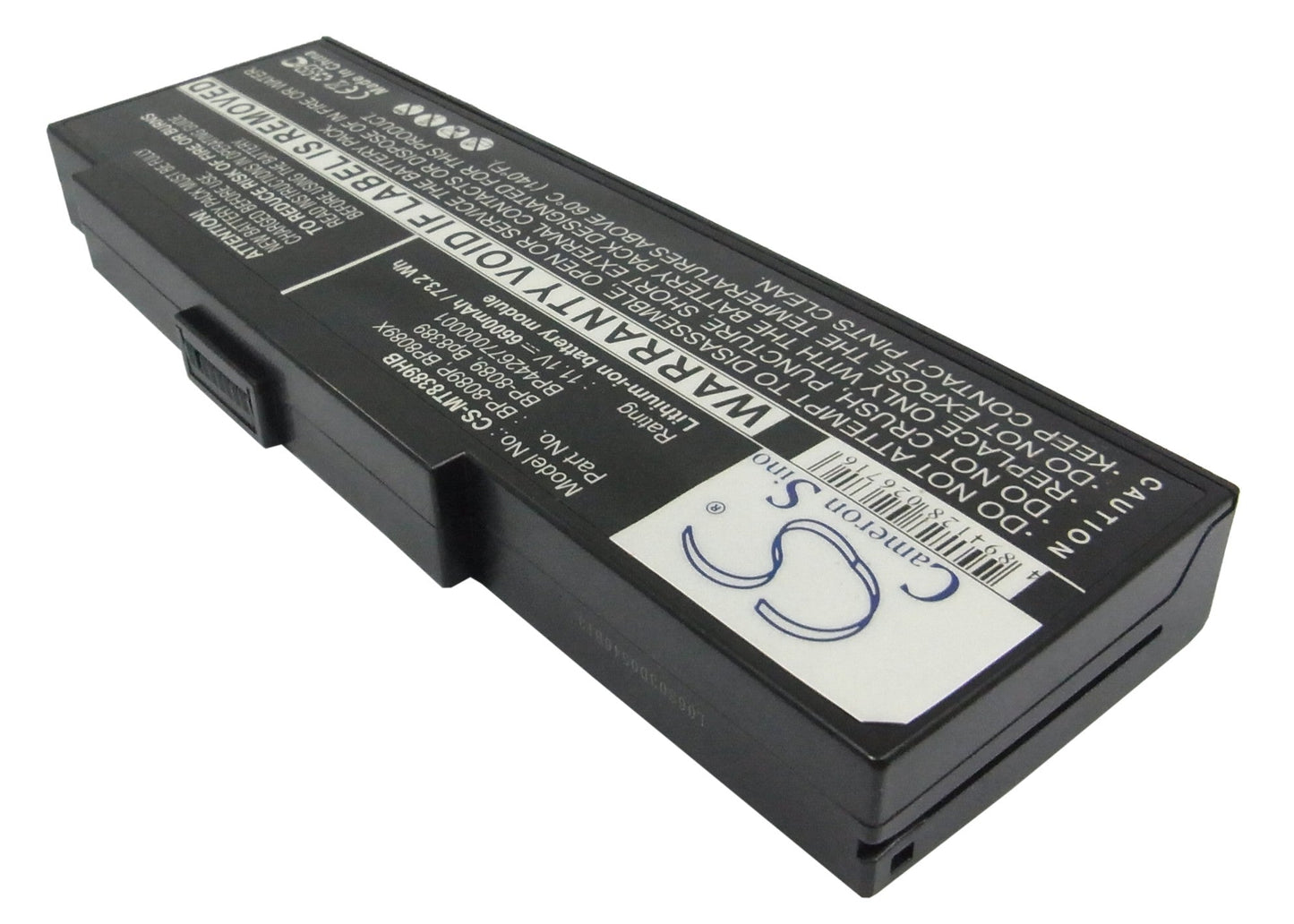 Replacement Battery for Packard Bell  E1245 – Notebook, Laptop – 6600mAh / 73.26Wh / 11.1V