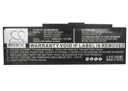 Replacement Battery for Advent  8089P – Notebook, Laptop – 6600mAh / 73.26Wh / 11.1V
