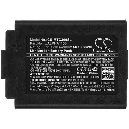 Replacement Battery for 3M  TAC300 – Wireless Headset – 900mAh / 3.33Wh / 3.7V