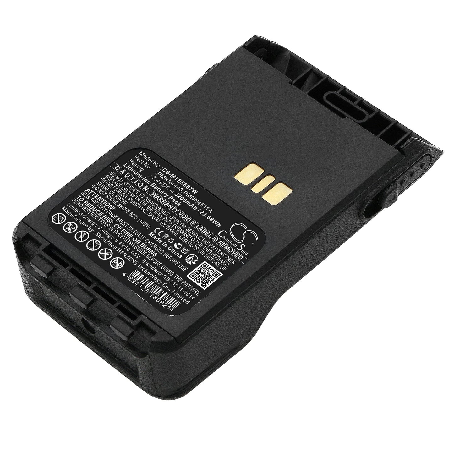 Replacement Battery for Motorola  DP3000e – Two-Way Radio – 3200mAh / 23.68Wh / 7.4V