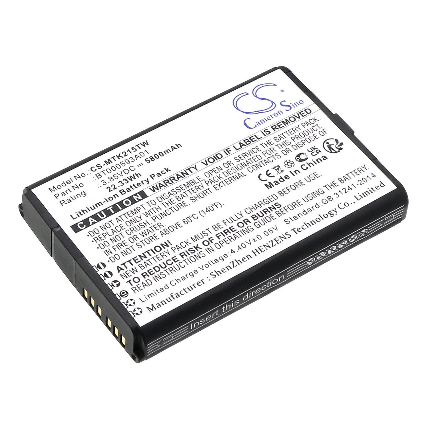 Replacement Battery for Motorola  AR494948 – Two-Way Radio – 5800mAh / 22.33Wh / 3.85V