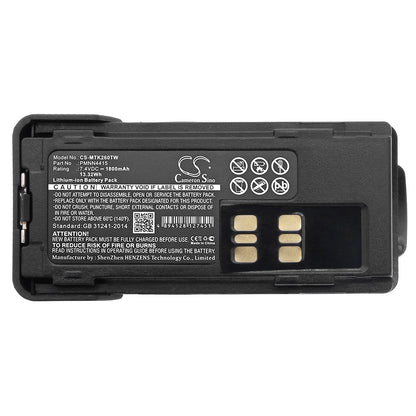 Replacement Battery for Motorola  DP2000 – Two-Way Radio – 1800mAh / 13.32Wh / 7.4V
