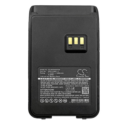 Replacement Battery for Motorola  SMP-418 – Two-Way Radio – 1200mAh / 8.88Wh / 7.4V