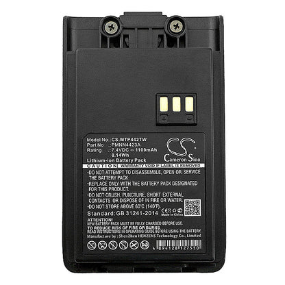Replacement Battery for Motorola  Mag One Q11 – Two-Way Radio – 1100mAh / 8.14Wh / 7.4V