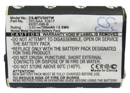 Replacement Battery for Motorola  FV300 – Two-Way Radio – 700mAh / 2.52Wh / 3.6V